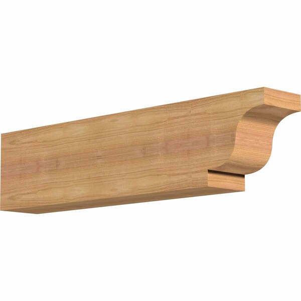 Ekena Millwork Newport Smooth Rafter Tail, Western Red Cedar, 3 1/2"W x 6"H x 24"L RFT04X06X24NEW00SWR - main